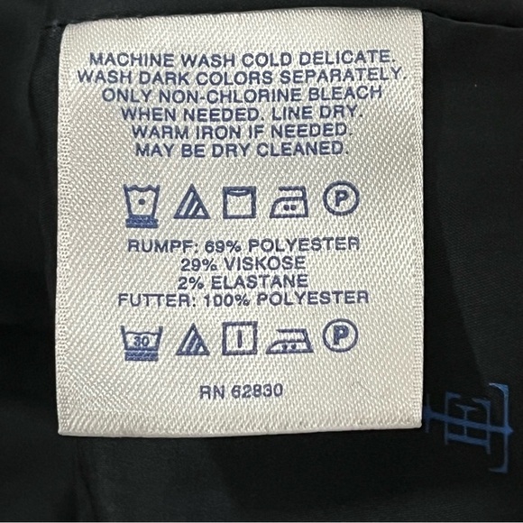 Lands End Blazer Womens Size 10P Blue Plaid One Button Lined Classic - Picture 10 of 11